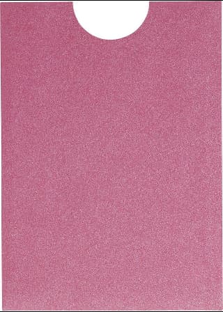 Pink Azalea Metallic Sleeve, 5" x 7" Pocket & Folder Invitation