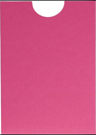 Razzle Pink Solid Sleeve, 5" x 7" Pocket & Folder Invitation