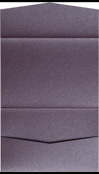 Ruby Purple Metallic Pocket & Folder Invitation Card, A7 Atlas