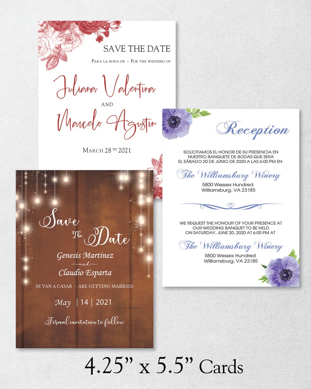 You Design - We Print 4.25" x 5.5" Card