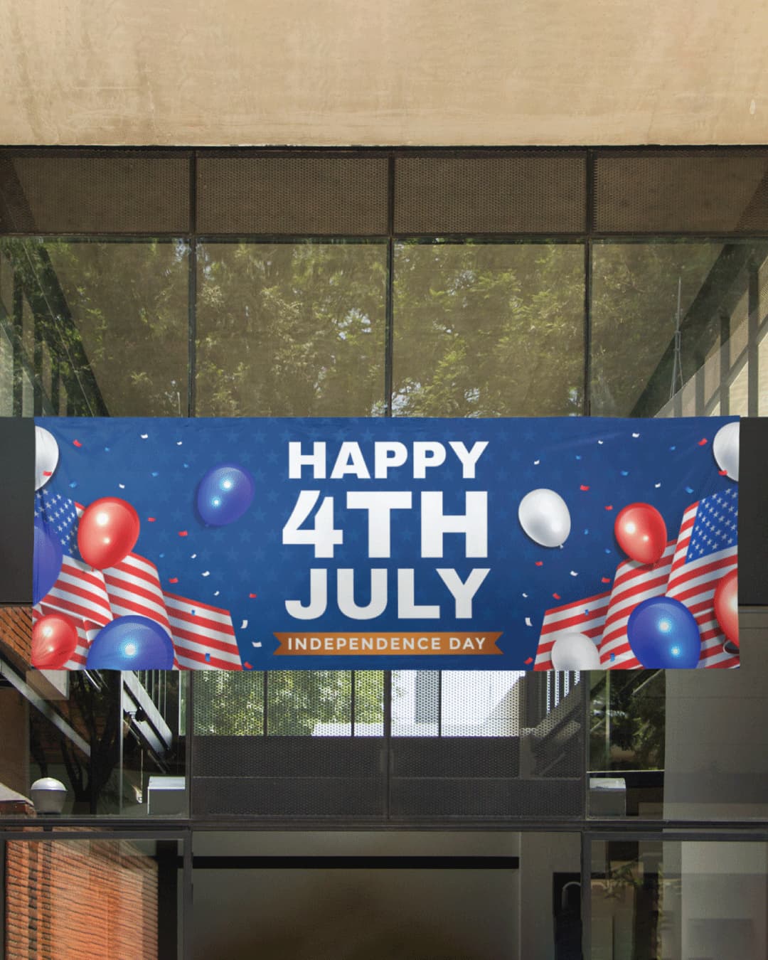 4th of July In The USA 13oz. Standard Vinyl Banner