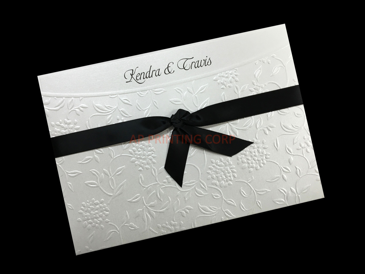 Wrapped in Love [CC-80] Fancy Luxury Wedding Invitation