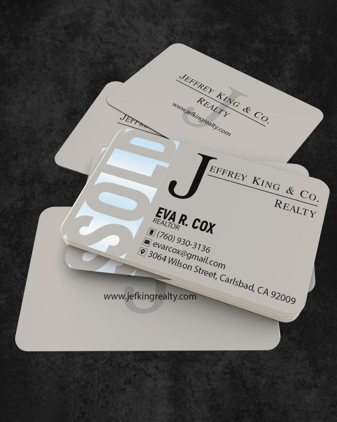 Simple Unicolor Design Business Cards