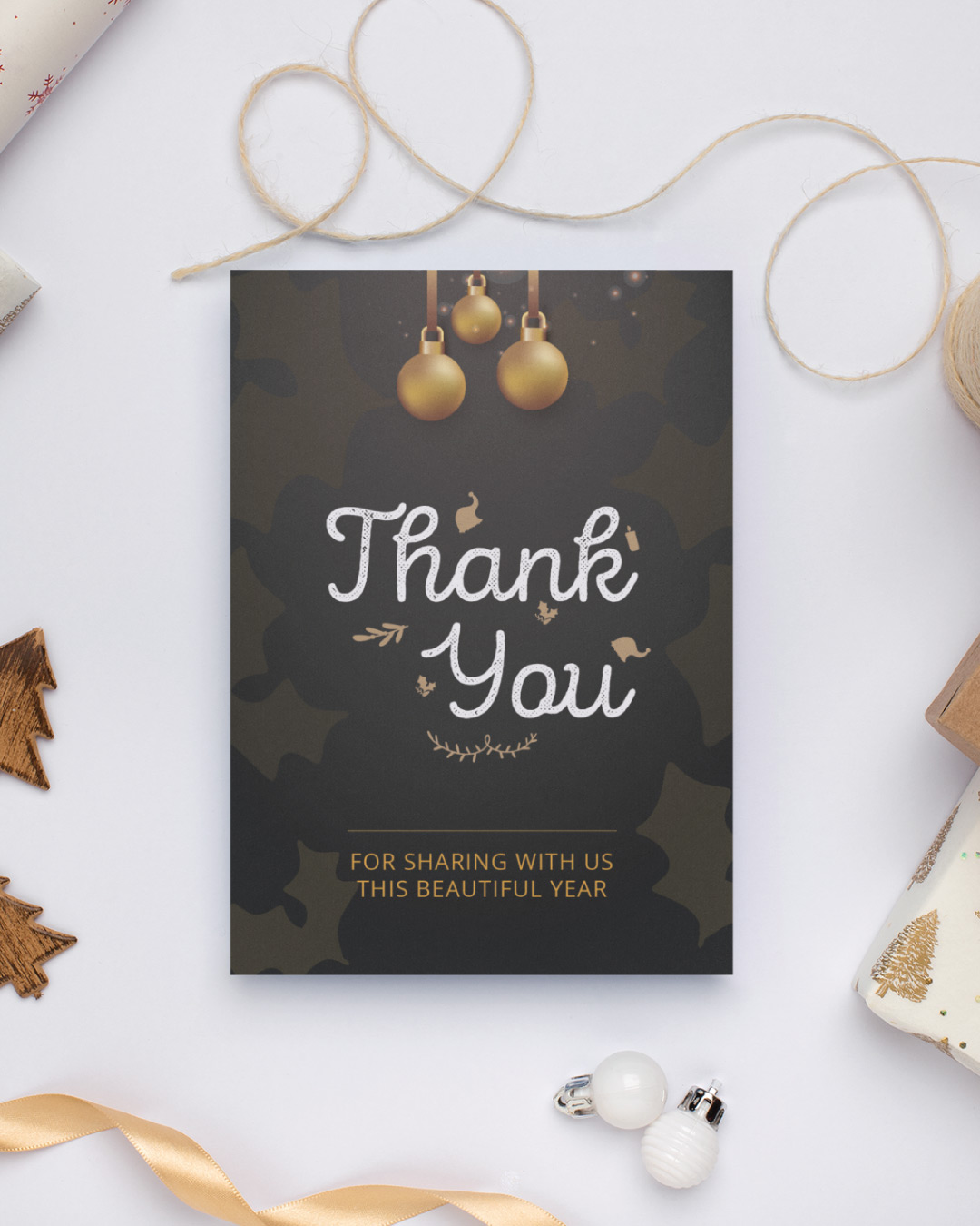 Black & Gold Label Card