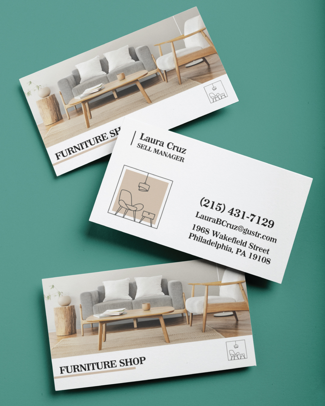 Furniture Store Standard Business Cards AP Printing - Furniture Store Standard Business Cards - Custom Printing Services