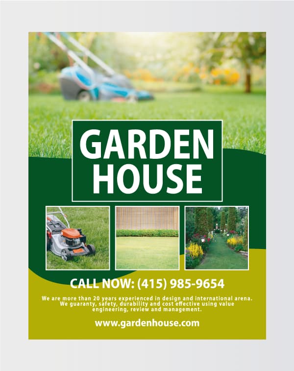 Garden House Landscaping Services Flyer