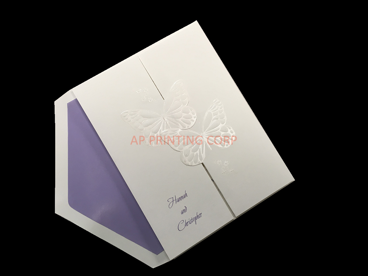 Butterfly Wishes [CC-15] Pocket & Folder Invitation