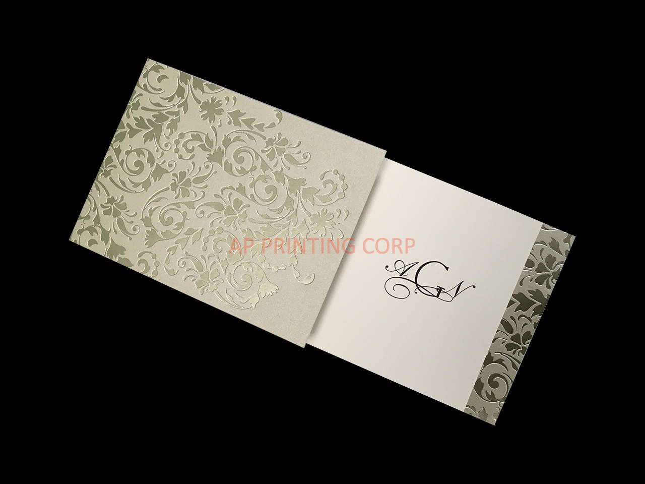 Golden Style [CC-76] Fancy Luxury Wedding Invitation