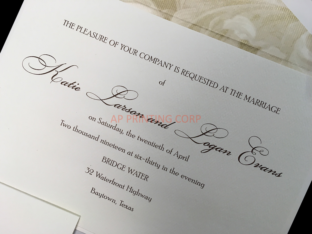 Haute Style [CC-03] Elegant Wedding Invitation