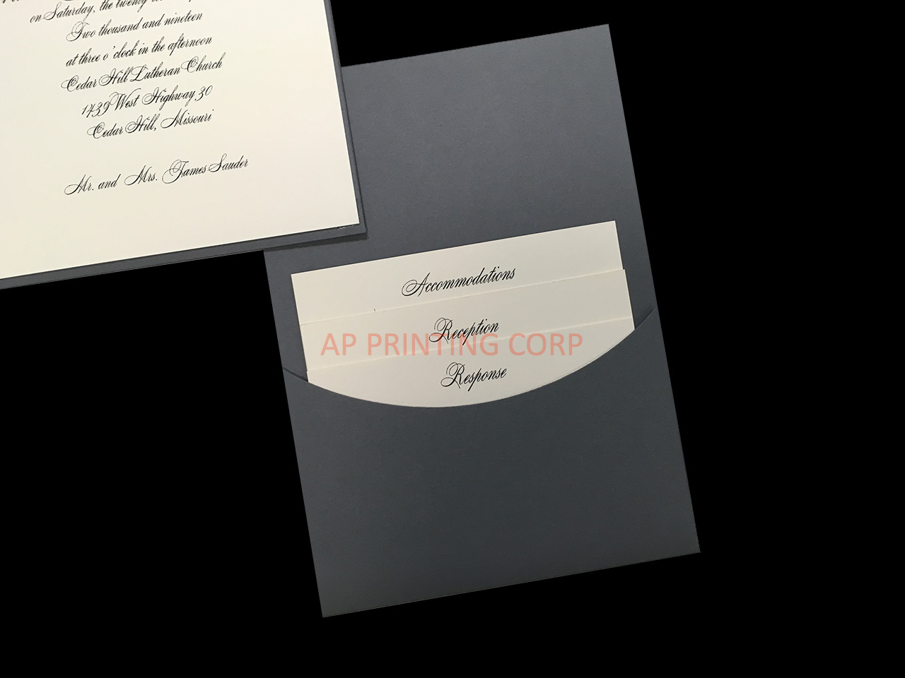 Joyful Details [CC-81] Pocket & Folder Invitation