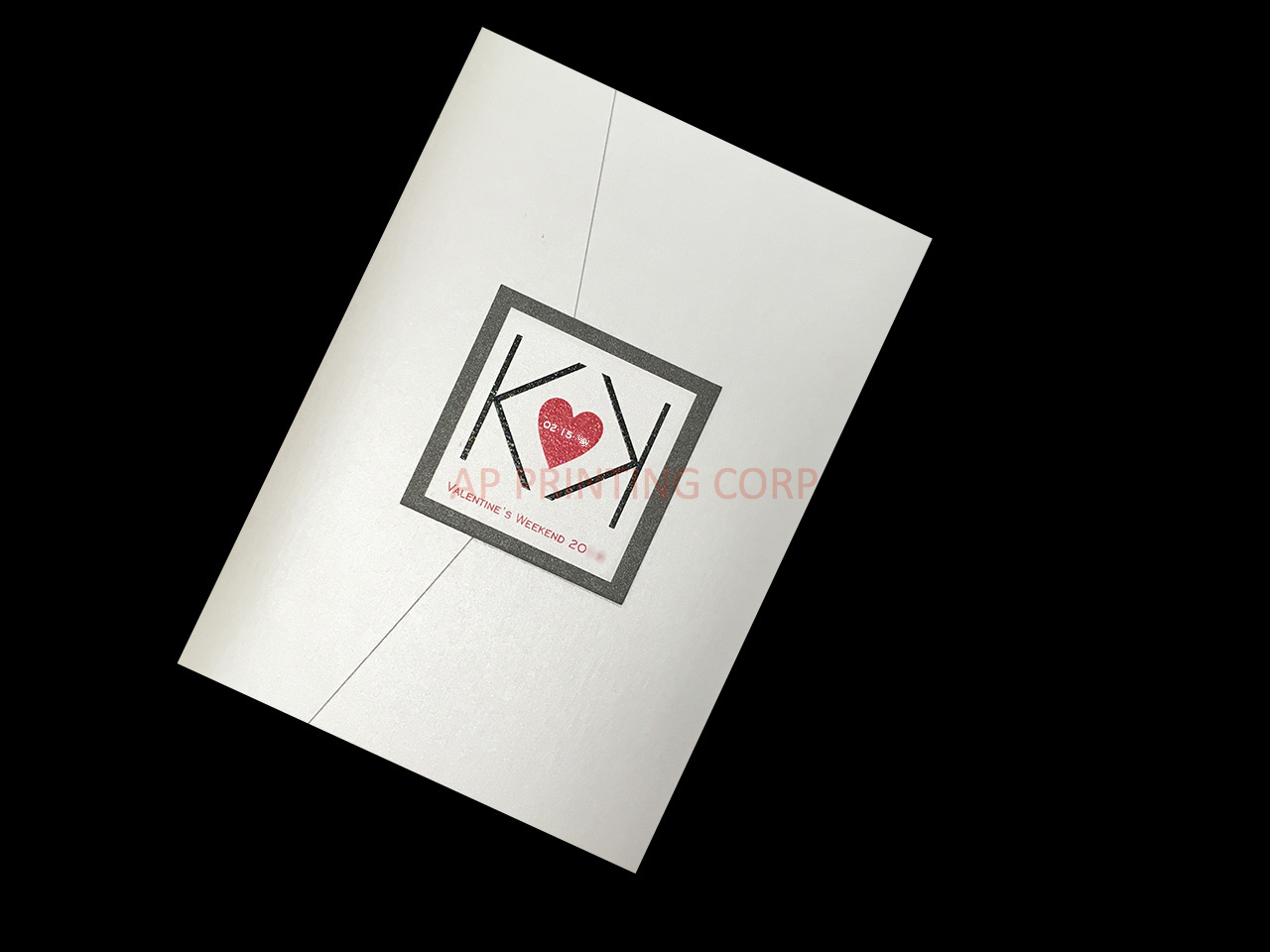 PAL-BL-57-MMM Crystal, Ionised, Crystal Pocket & Folder Invitation