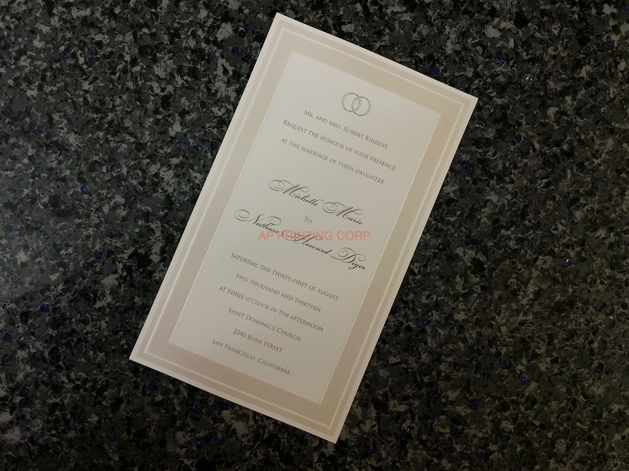 T172 [I-12] Elegant Wedding Invitation