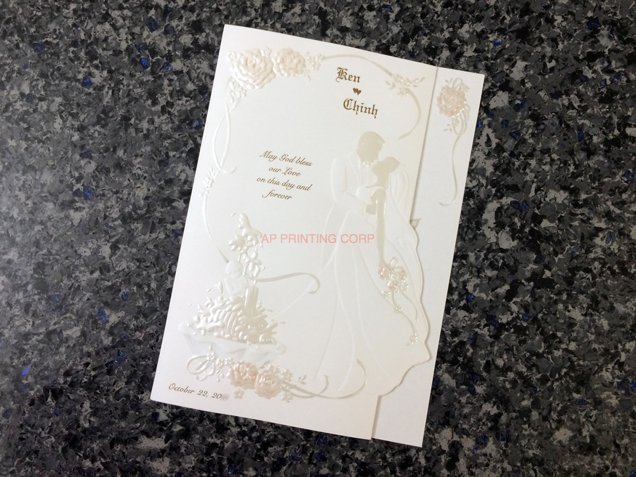 K8701 [I-11] Forever Entwined Bride & Groom Wedding Invitation