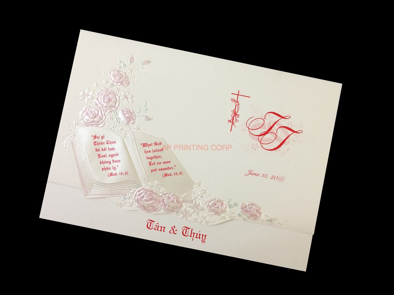 K9649 [I-11] Enchanted Petals & Flowers Wedding Invitation