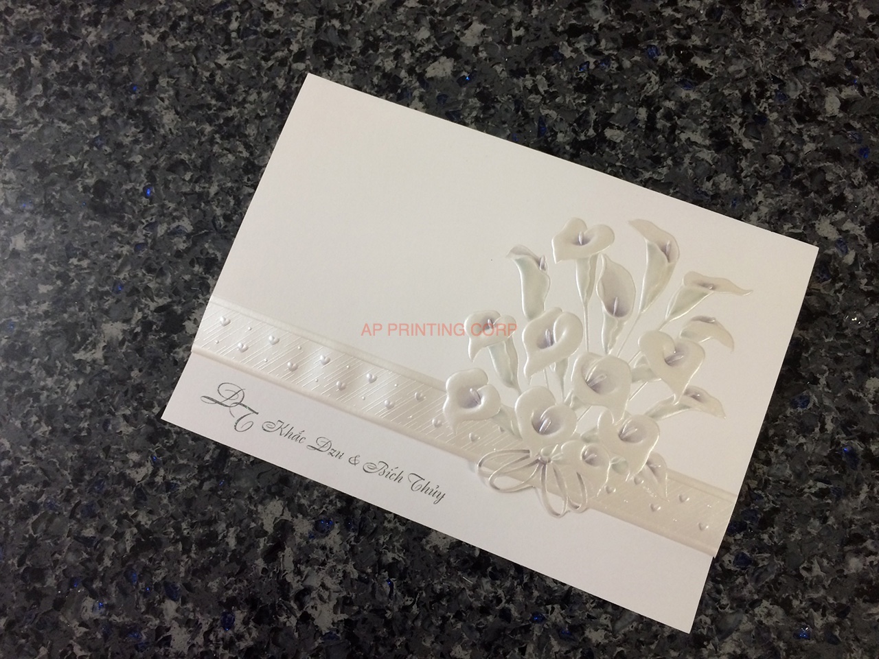 K8784 [I-11] Spring Harmony Flowers Wedding Invitation