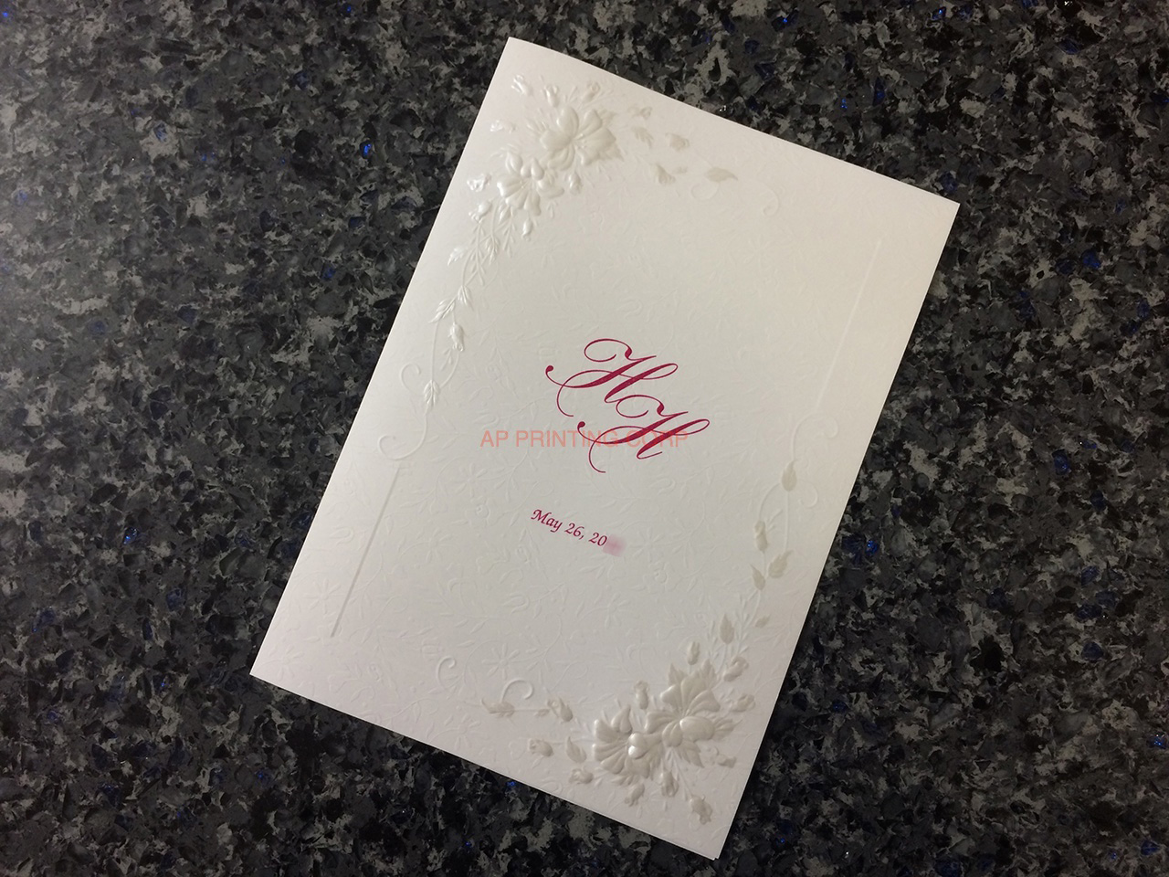 K9995 [I-10] Botanical Elegance Flowers Wedding Invitation