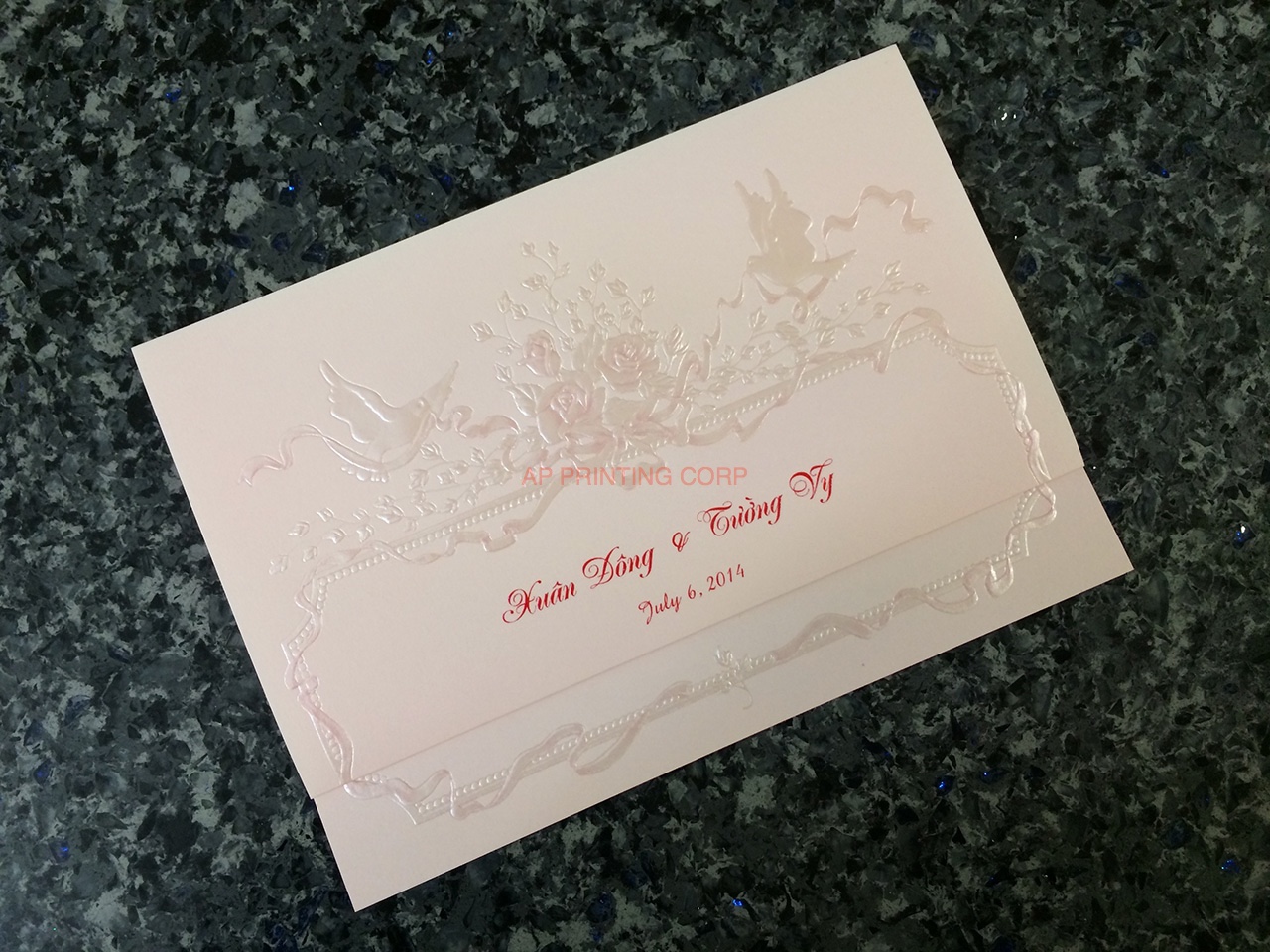 ART-40286 [I-11] Elegance in Flight Birds & Doves Wedding Invitation