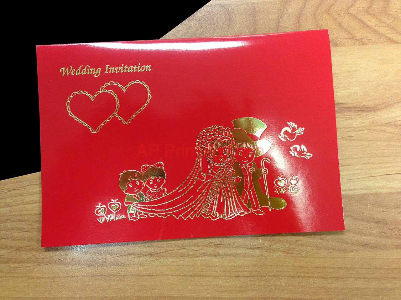 CHINDR-DB-V [V-L-01] Forever Yours Bride & Groom Wedding Invitation