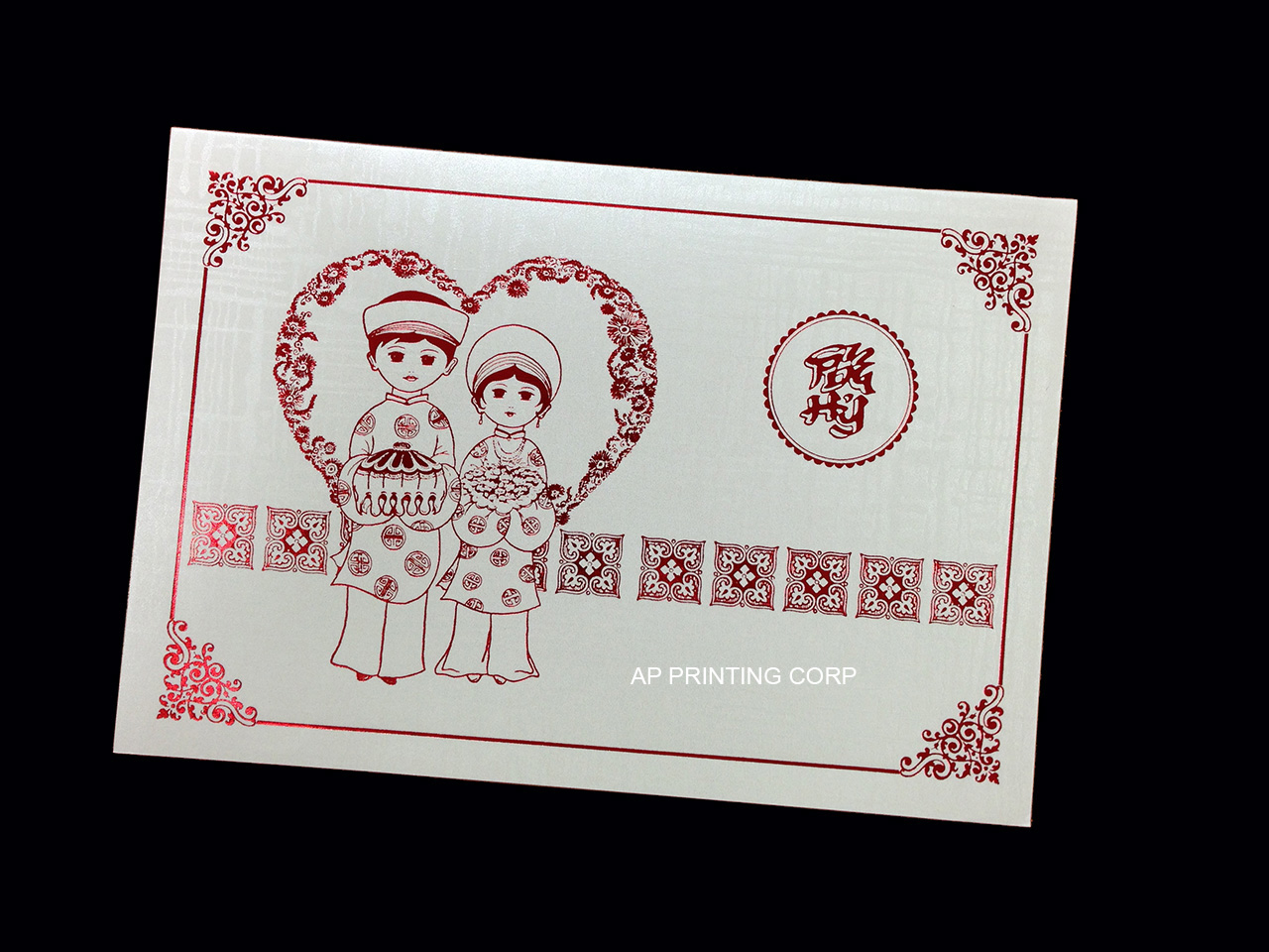 DR8-TT-D [V-L-01] Ethereal Bond Bride & Groom Wedding Invitation