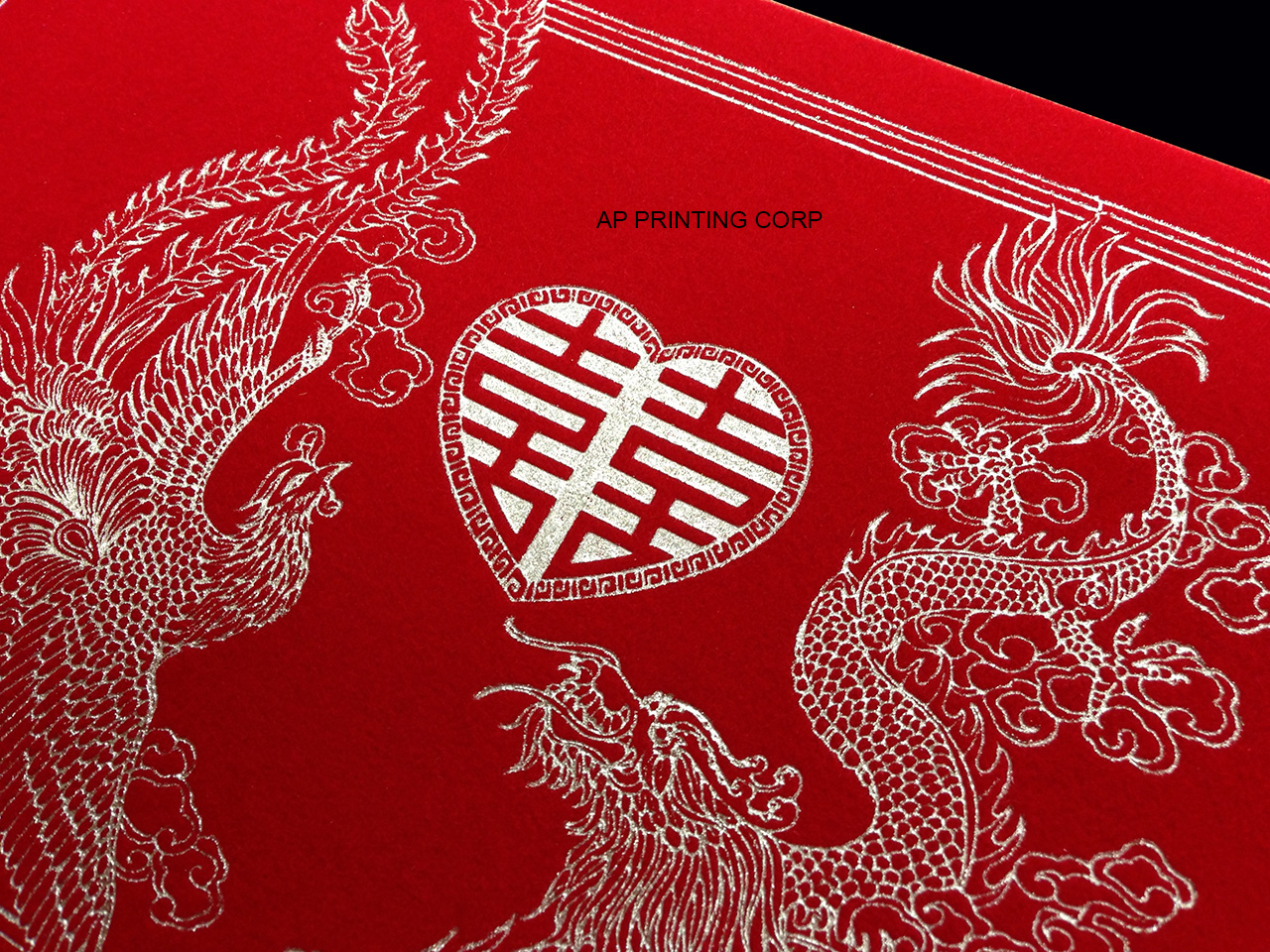 RP1-ND-S [V-L-03] Imperial Elegance Dragon & Phoenix Wedding Invitation