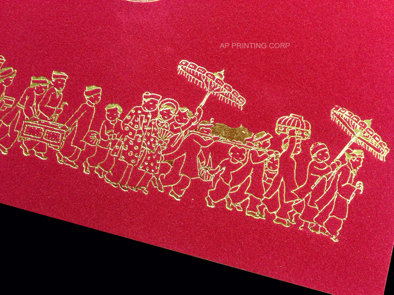 RD4-ND-V-SHV [V-L-03] Golden Bliss Bride & Groom Wedding Invitation
