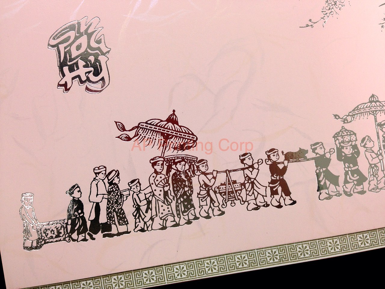 RDDP-RPL-S-HB [V-L-01] Gilded Rose Petal Wedding Entourage