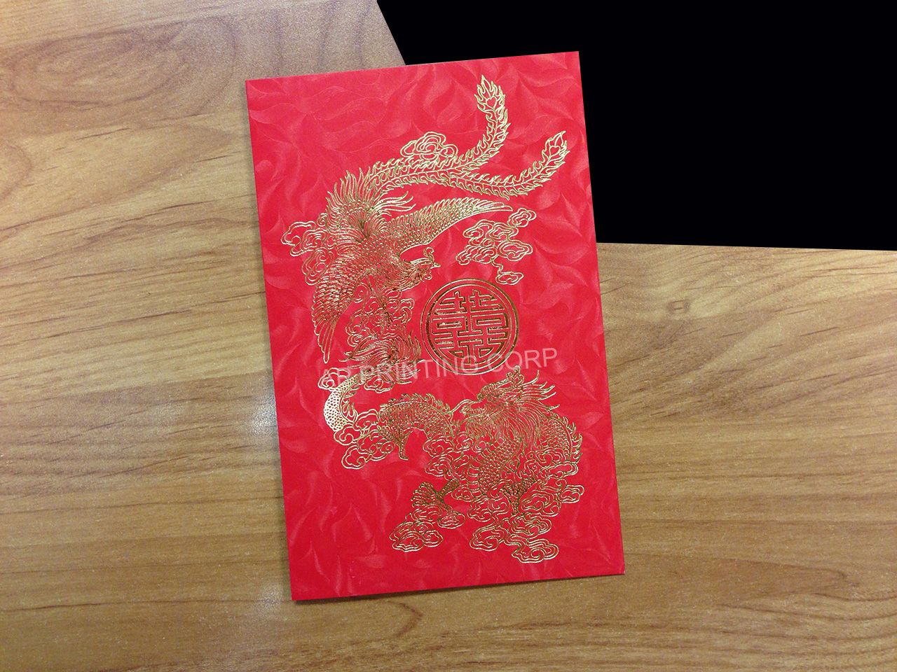 RP2-DVS2-V [V-L-02] Whispers of the Orient Dragon & Phoenix Wedding Invitation