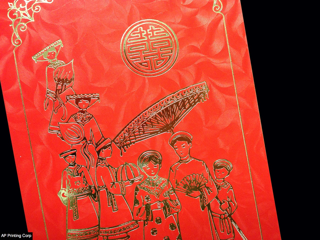 DR1-DVS-V [V-L-02] Silken Romance Bride & Groom Wedding Invitation