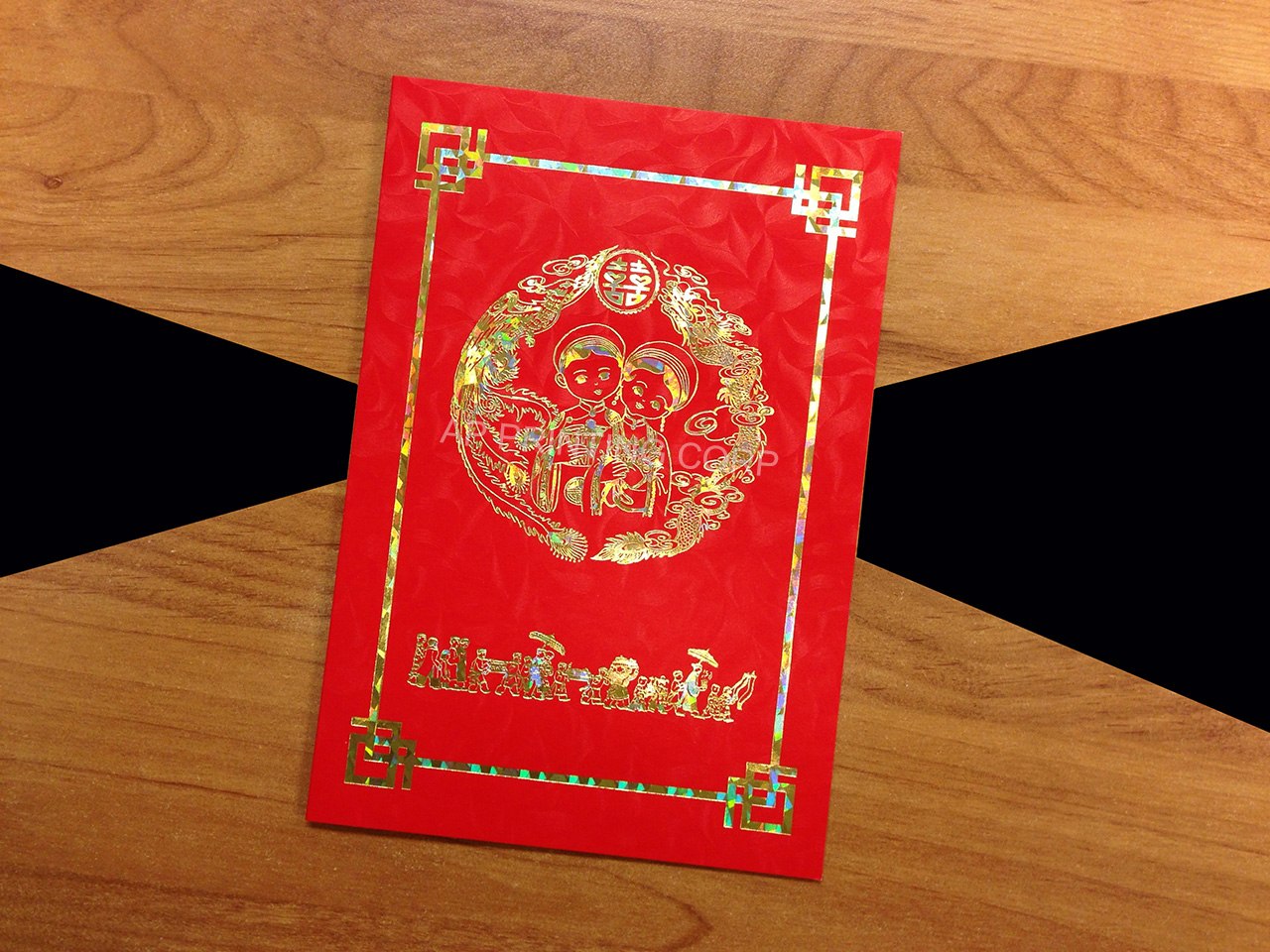 DRRP1-DVS-V2 [V-L-02] Radiant Rosettes Bride & Groom Wedding Invitation