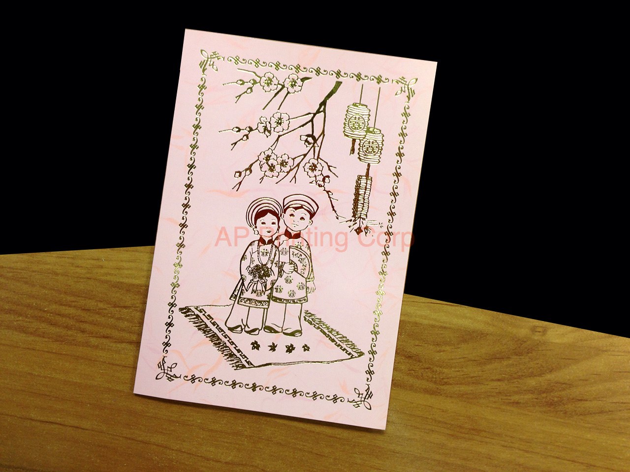 DRCM-RPL2-V [V-L-02] Enchanted Rose Garden Bride & Groom Wedding Invitation