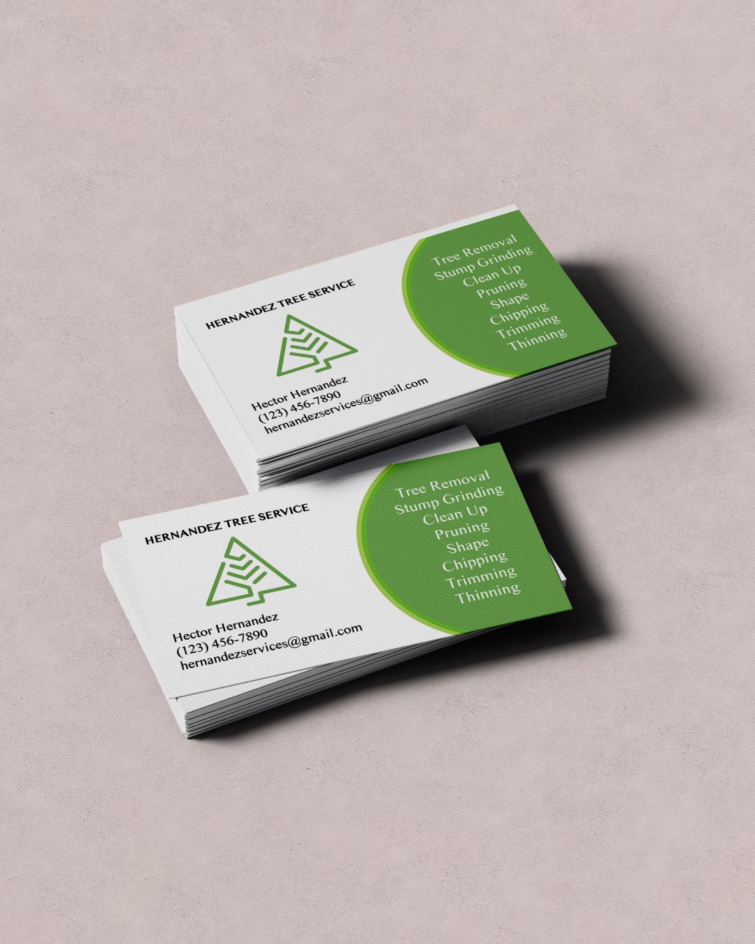 Tree Services Standard Business Cards AP Printing - Tree Services Standard Business Cards - Custom Printing Services