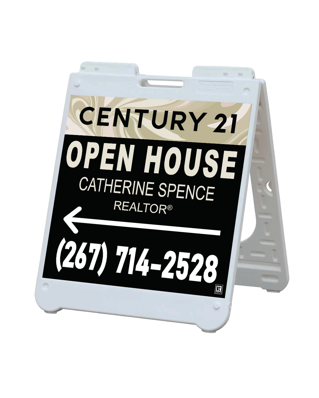 Century 21 Abstract Beige A-Frame Sign 24x24