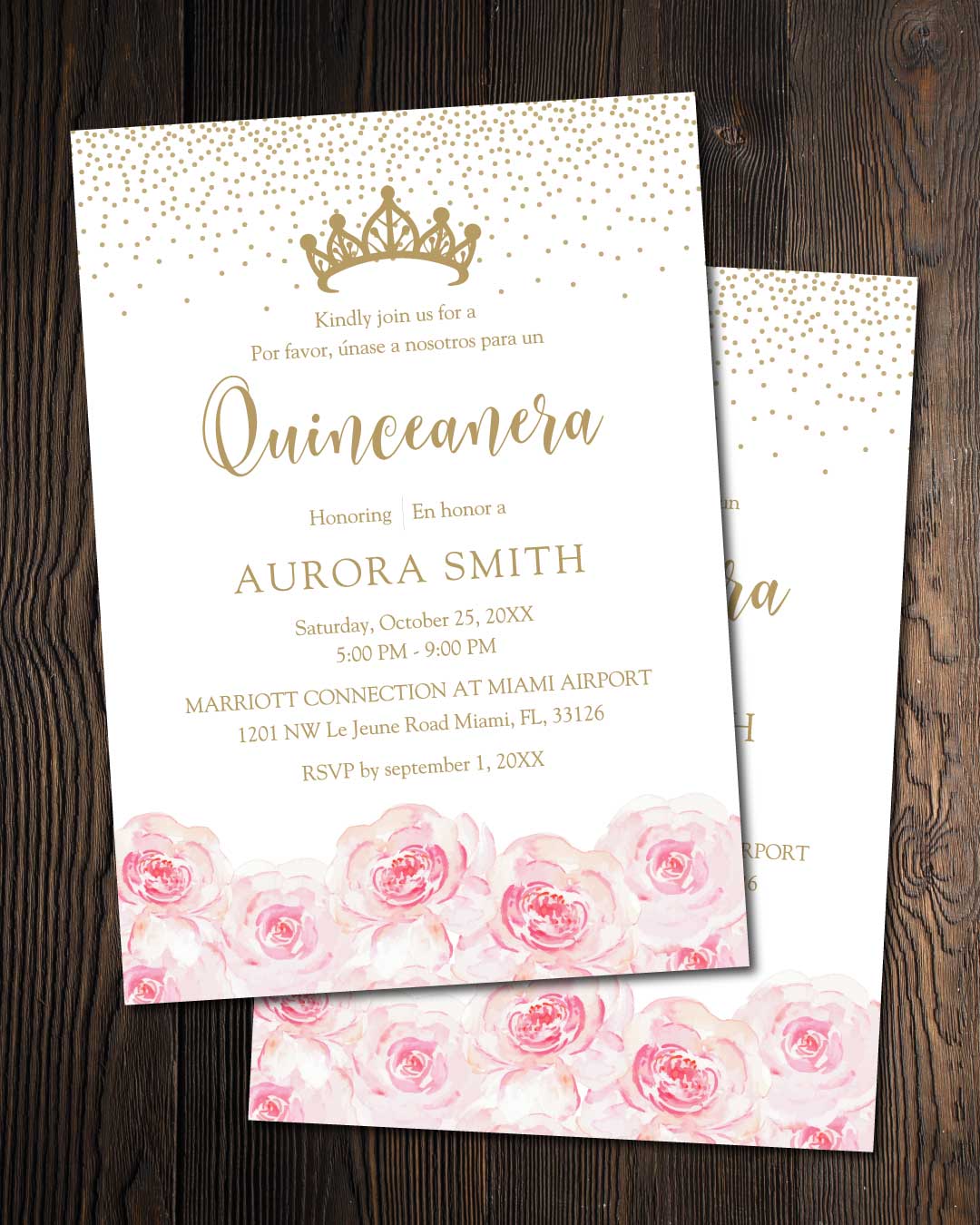 Quinceanera Crown and Flowers