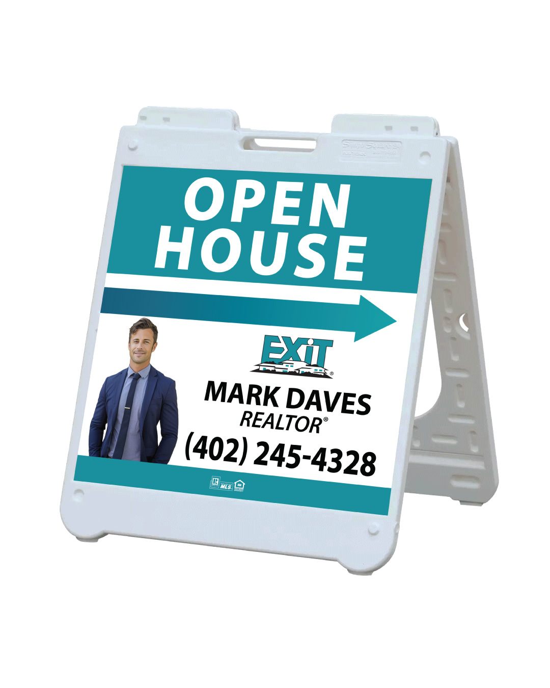 Exit Realty Bluewave A-Frame Sign 24x24
