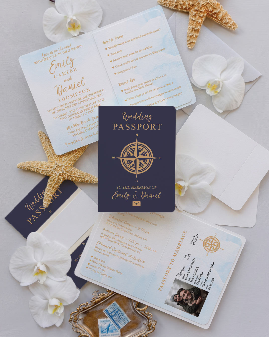 Passport Wedding Invitations