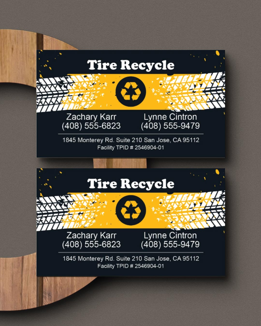 AP Printing - Urban Recycle Motion Standard Business Cards - Custom Printing Services