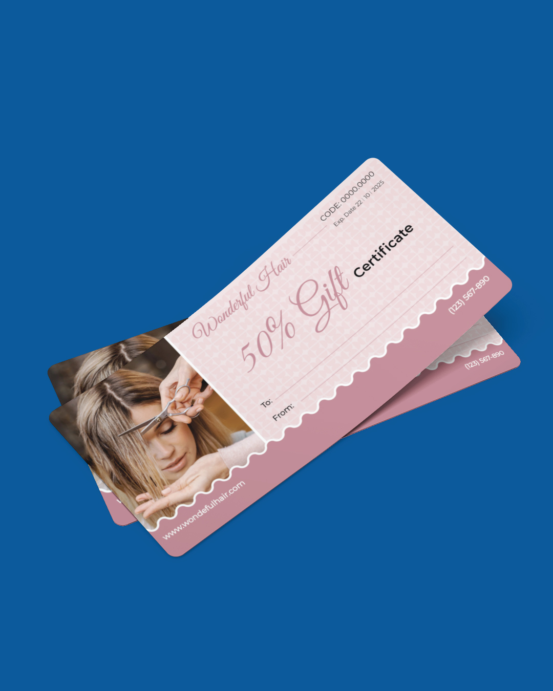 Pink Waves Gift Certificate AP Printing - Pink Waves Gift Certificate - Custom Printing Services