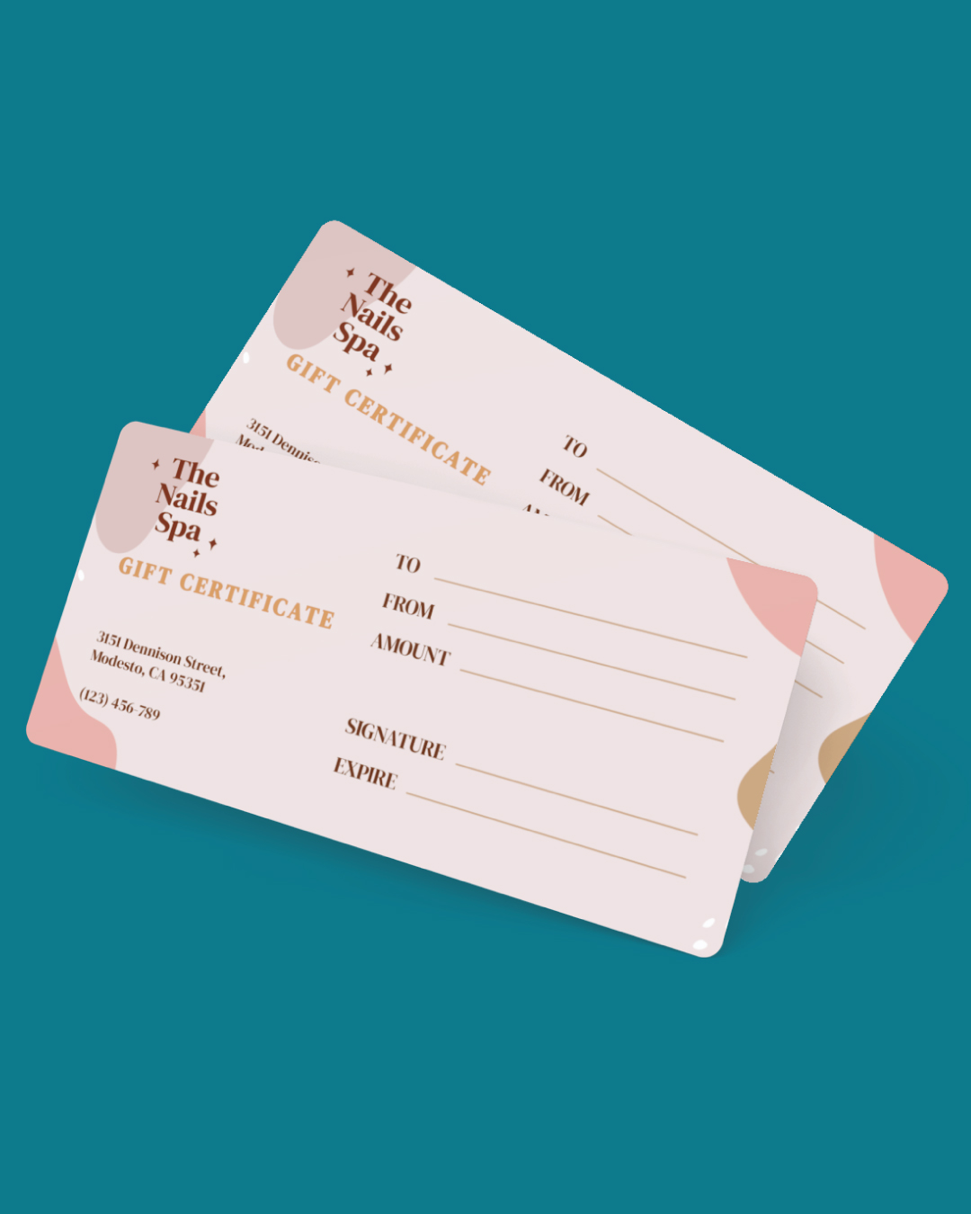Beautiful Pink Gift Certificate AP Printing - Beautiful Pink Gift Certificate - Custom Printing Services