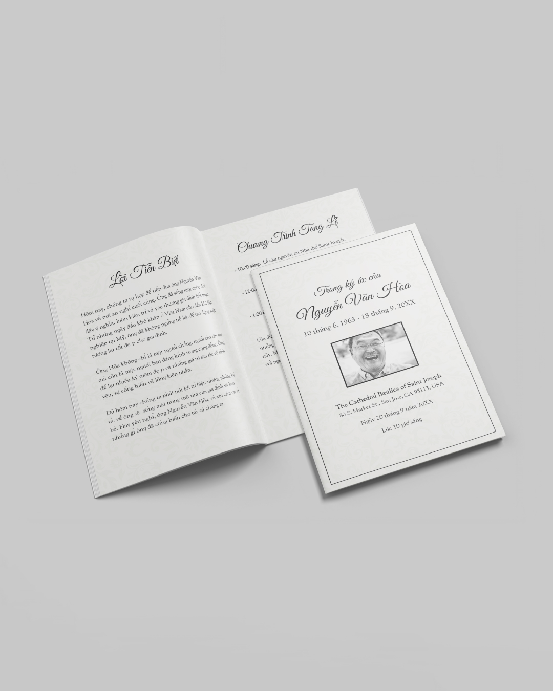 Classic Funeral Booklet