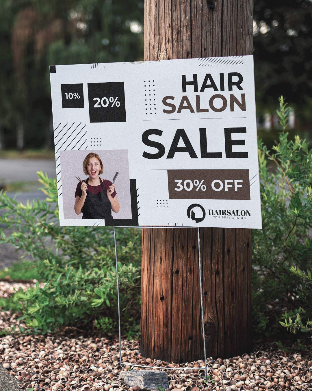 AP Printing - Simple with Dark Shades Yard Signs - Custom Printing Services