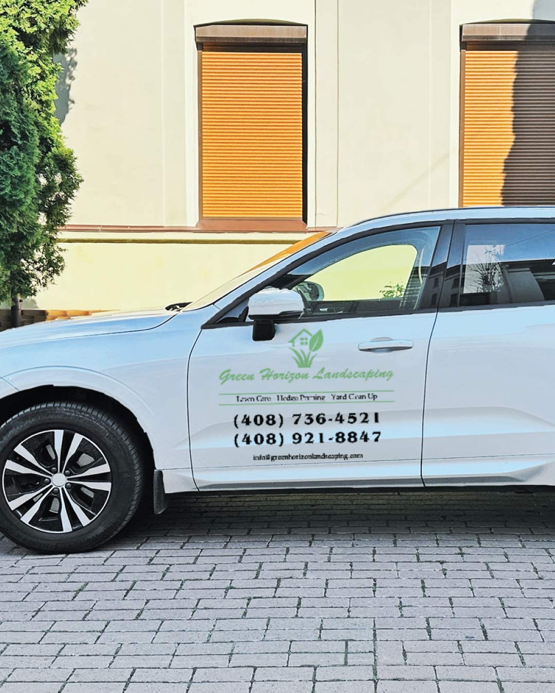 Green Horizon Trees Car Magnets AP Printing - Green Horizon Trees Car Magnets - Custom Printing Services