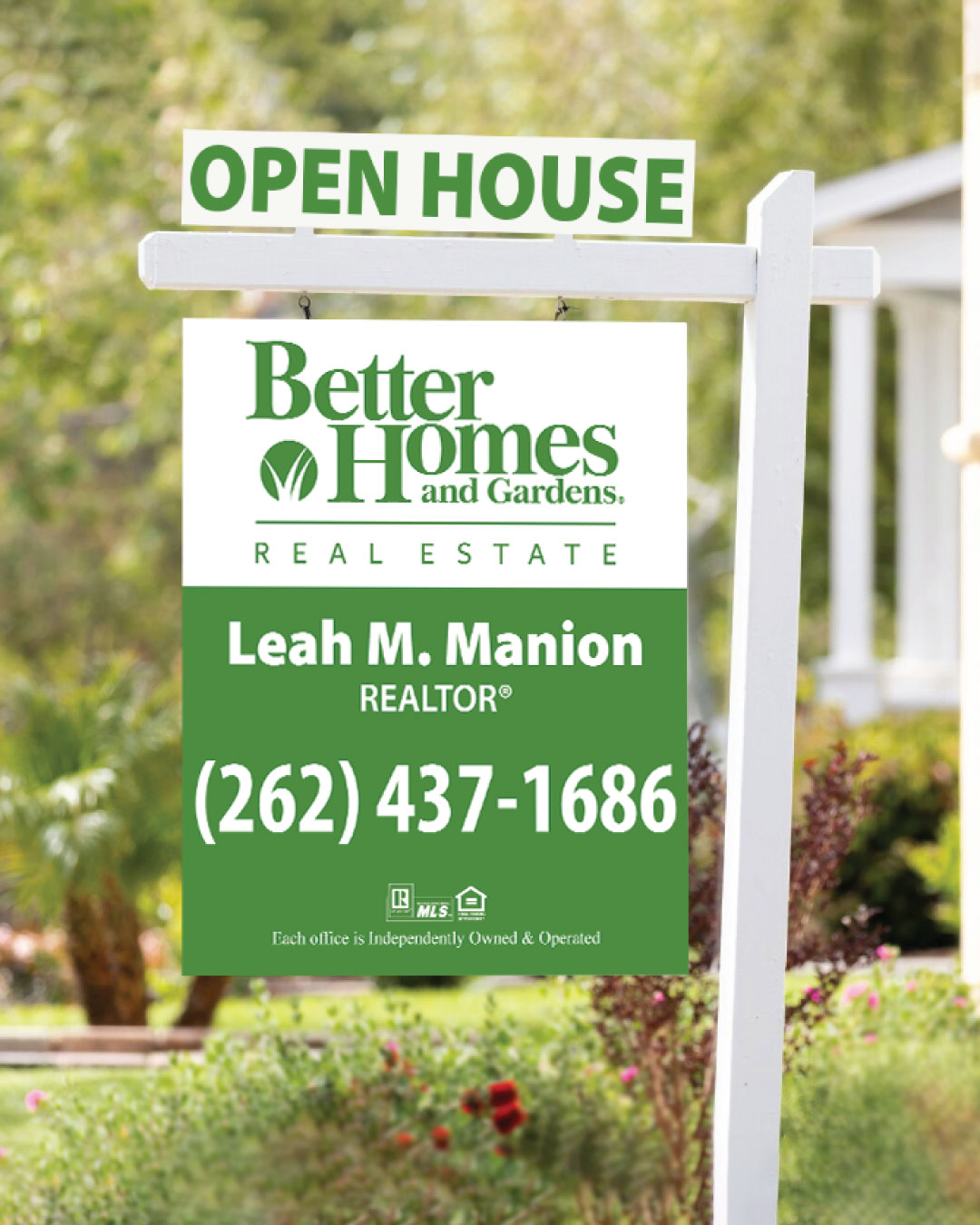 BHGRE Simple Green Colonial Sign AP Printing - BHGRE Simple Green Colonial Sign - Custom Printing Services