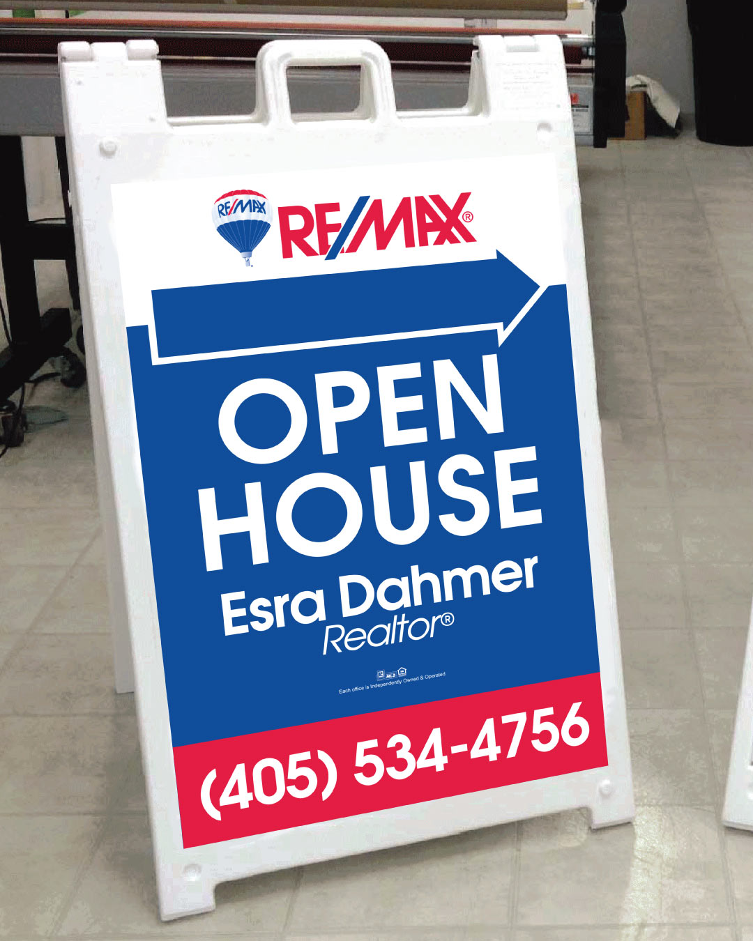 Remax Union Homes A frame sign AP Printing - Remax Union Homes A frame sign - Custom Printing Services