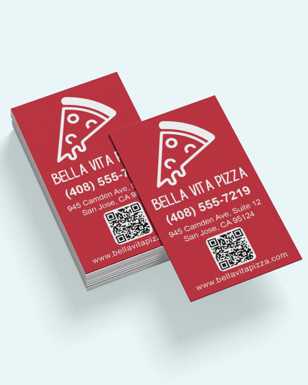 Hot Slice Identity Standard Business Cards AP Printing - Hot Slice Identity Standard Business Cards - Custom Printing Services