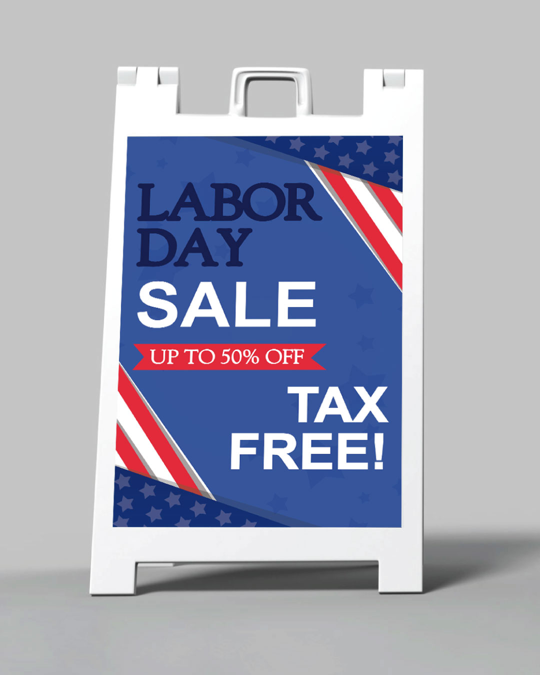 Blue Patriot Design A-Frame Sign