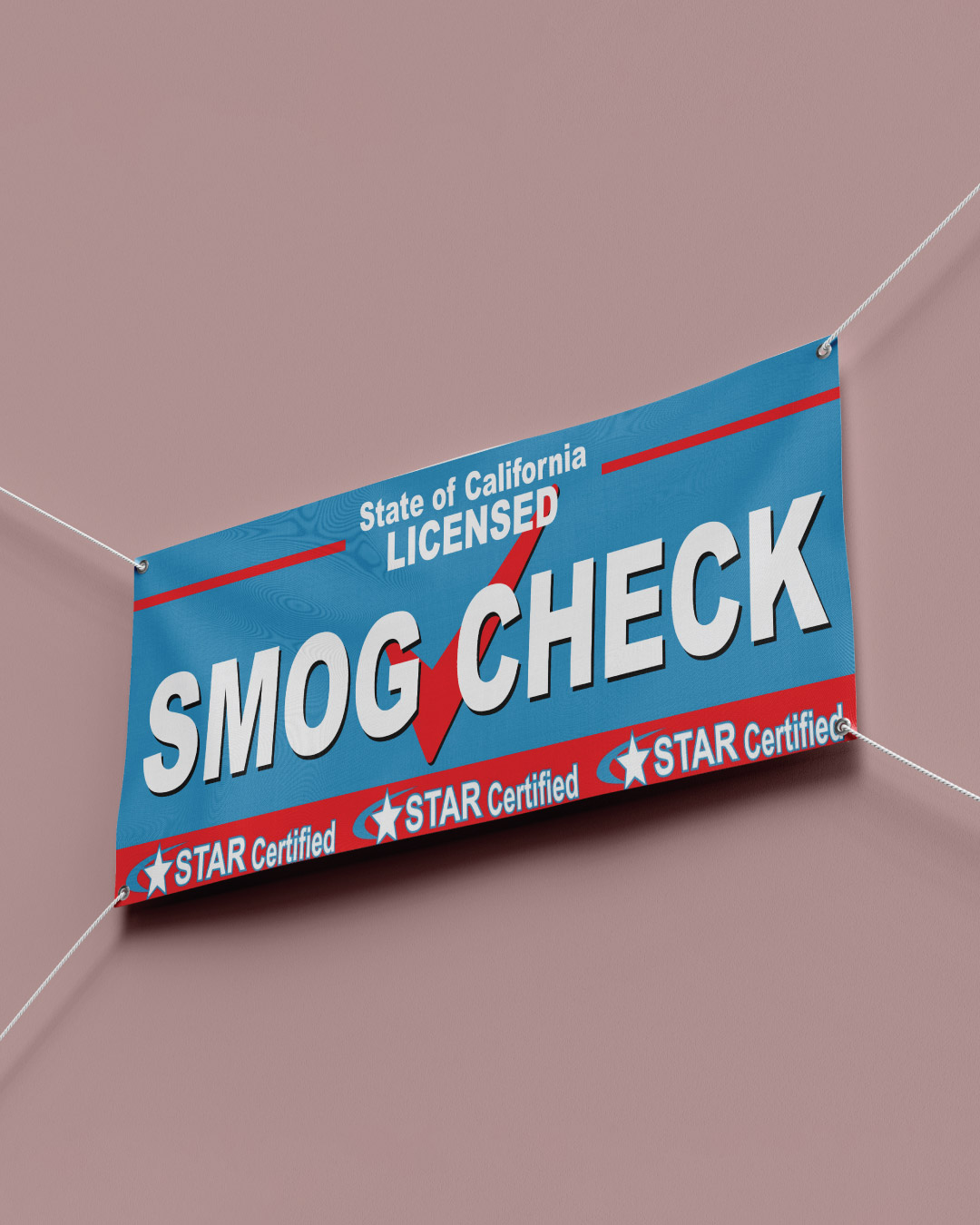 Minimalist Blue and Red Banners