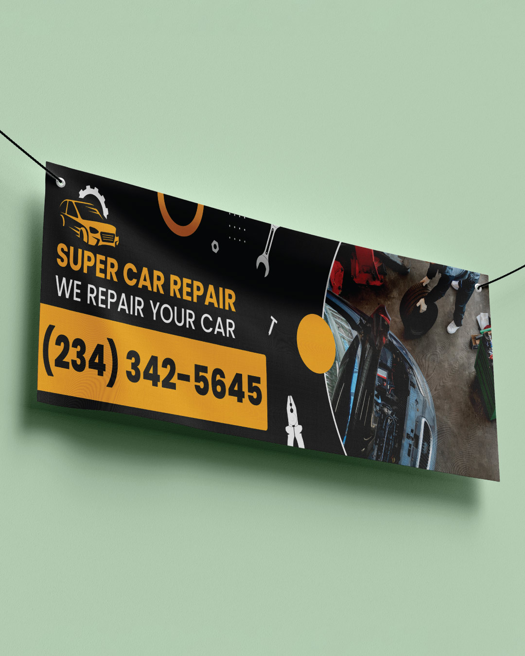 Yellow Details Banners AP Printing - Yellow Details Banners - Custom Printing Services
