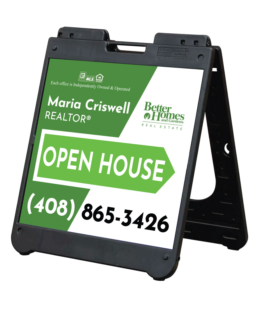 BHGRE Ethereal Green A-Frame Sign 24x24