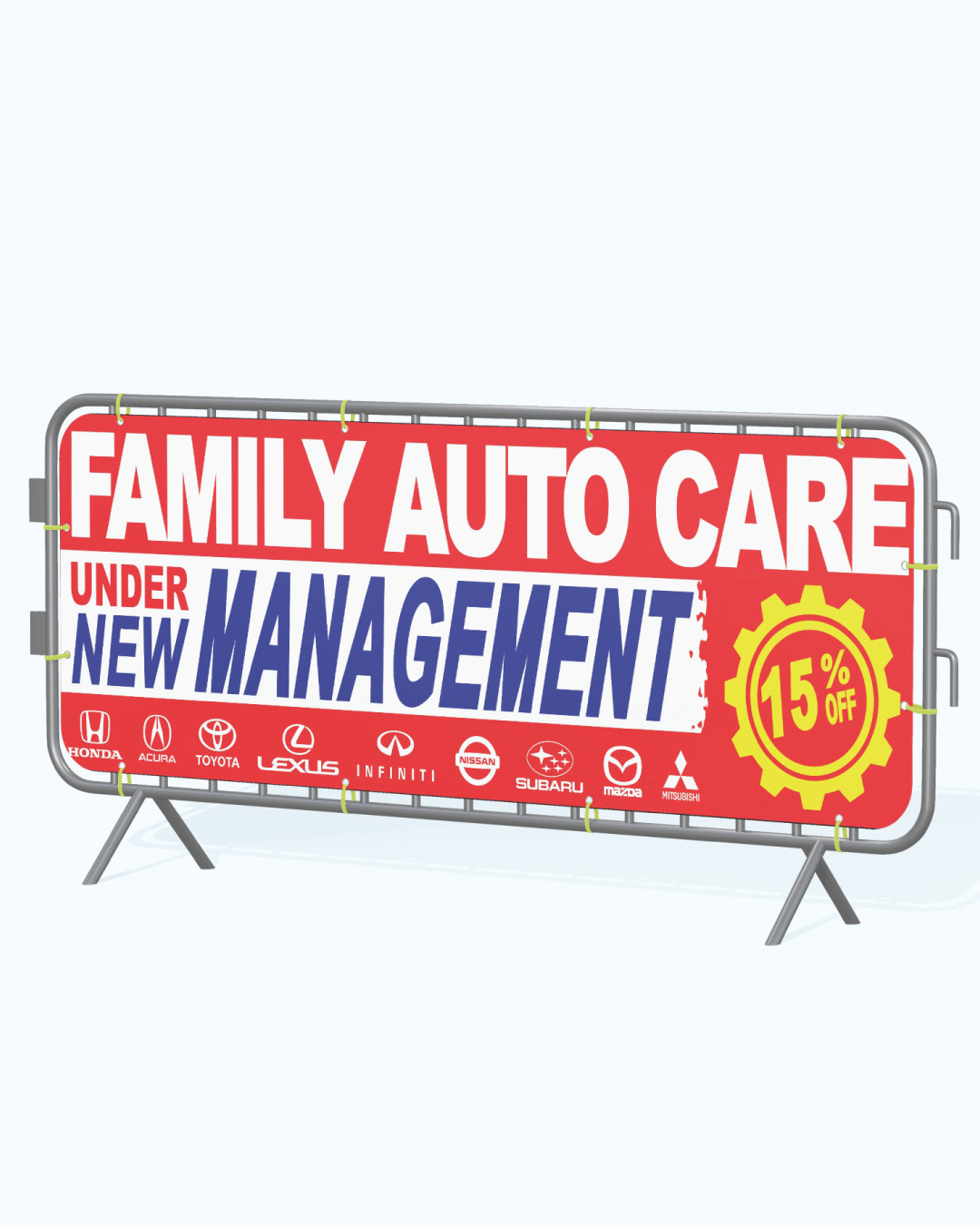AP Printing - Frame Blue Management Banners - Custom Printing Services