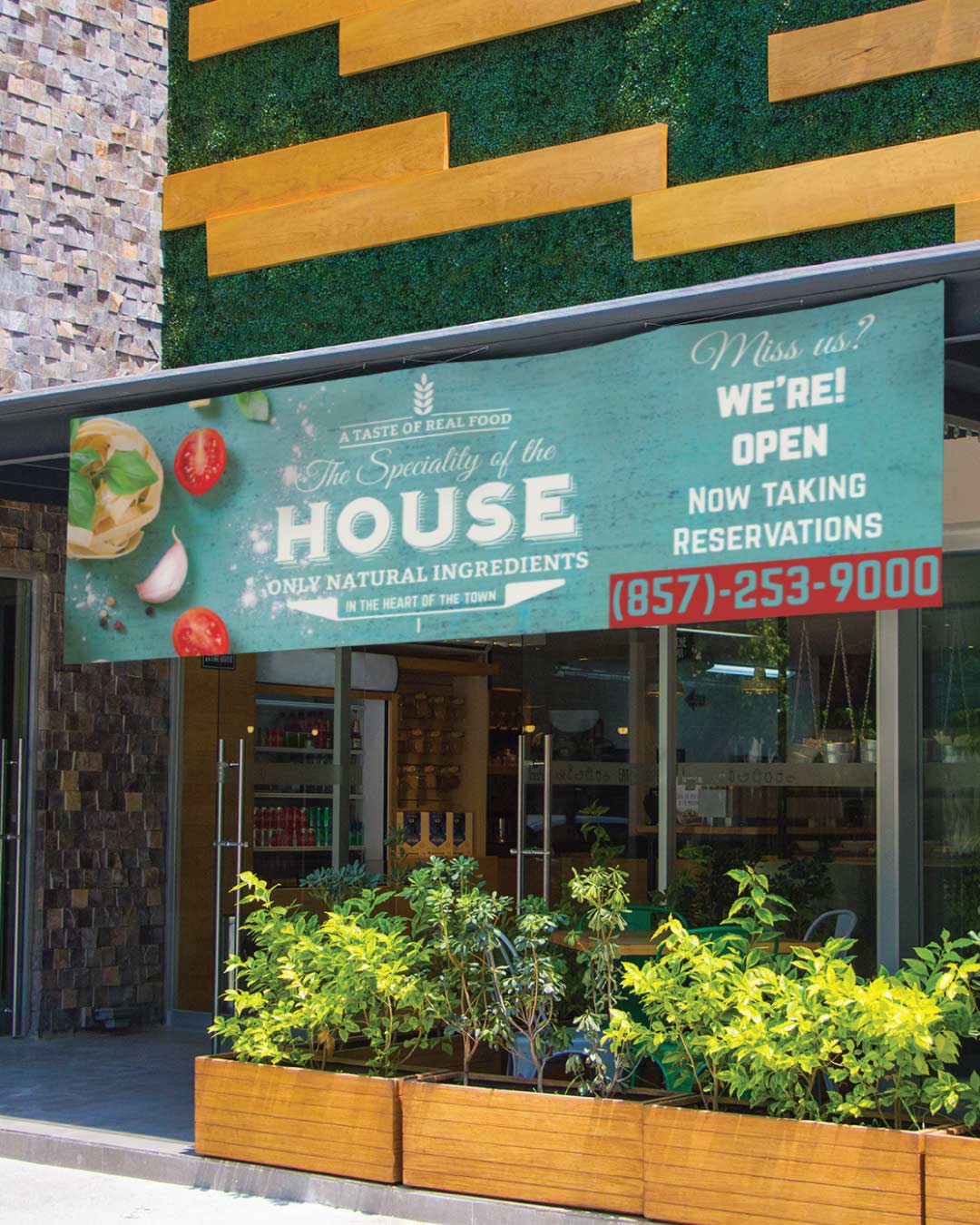 Turquoise Background Banners